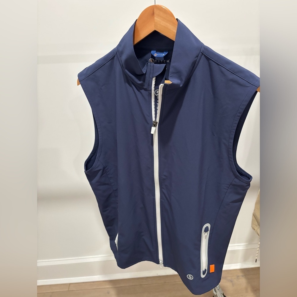 Stylish Navy Men's Vest by Stitch